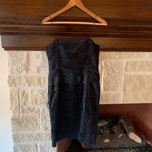 BOSS by Hugo Boss black strapless dress